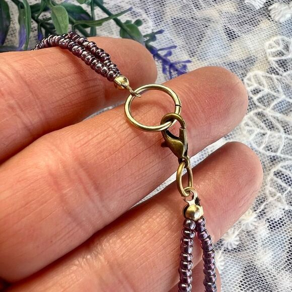 Pink Purple Barbiecore Multi-strand Beaded Necklace - Picture 7 of 9